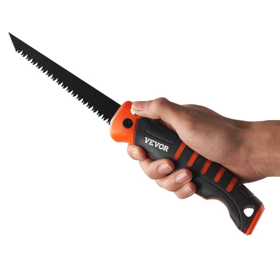 Foldable Jab Saw, 5" Blade with Soft Comfort Grip Handle for Cutting Drywall, PVC Pipe, and Soft Wood