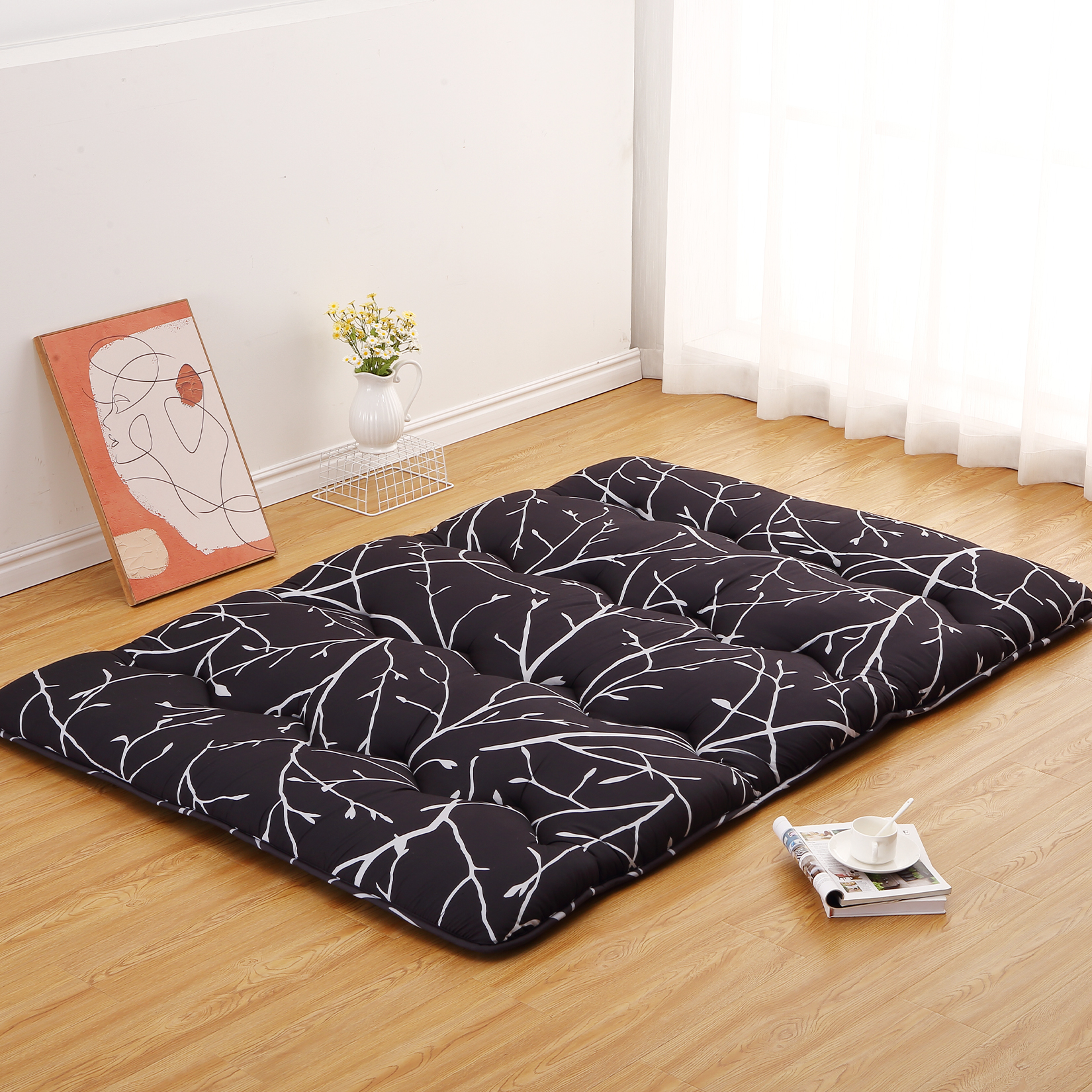 Foldable Japanese Floor Mattress Full Size, Futon Mattress Roll Up ...