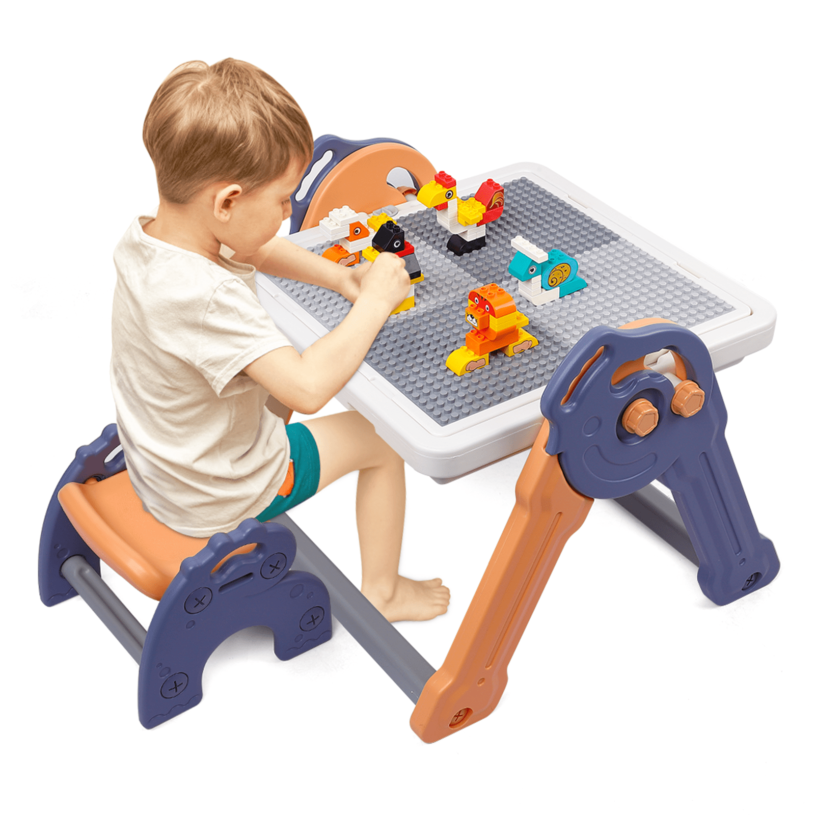 Foldable Kid Drawing Board, Child Easel, Drawing Board Building Blocks