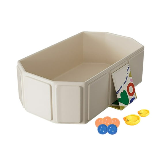 Foldable Kids Bathtub Portable Bathing Tub With Drain Plug And Play Toys For Toddler Pet Wash Shower Basin