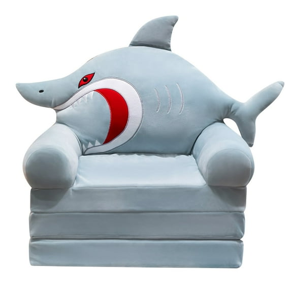 Foldable Kids Sofa Backrest Armchair 2 In 1 Foldable Children Sofa Cute Cartoon Lazy Sofa Children Flip Open Sofa Bed For Living Room Bedroom Without Liner Filler Cushion