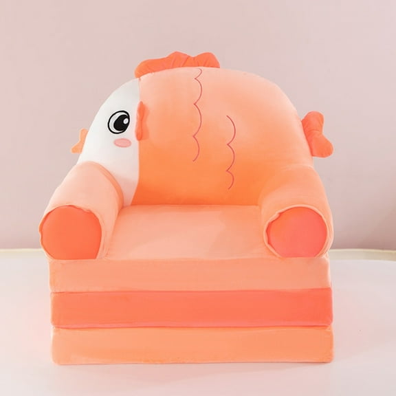 Foldable Kids Sofa Multifunctional Cartoon Chair For Kindergarten Nap & Play Sofa Cover Home Decor