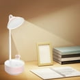 Foldable LED Desk Lamp, Rechargeable Reading Light with Stepless