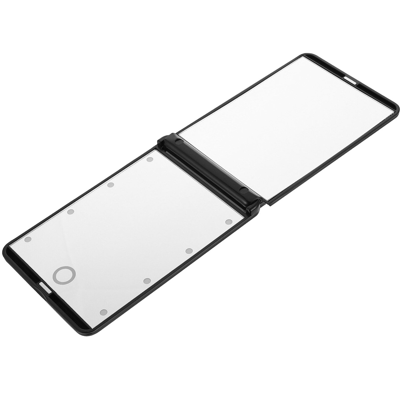 Foldable LED Makeup Mirror Light Square with TwoSided Handheld Makeup