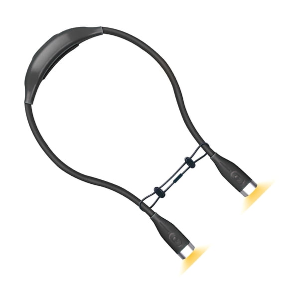 Foldable LED Neck Light with 4 LED Beads Portable Reading Lamp for Travelers Night Runners Craft Lovers Bookworms