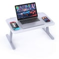 thumbnail image 1 of Foldable Lap Desk Bed Desk Table Laptop Stand for Bed & Couch Gray, 1 of 7