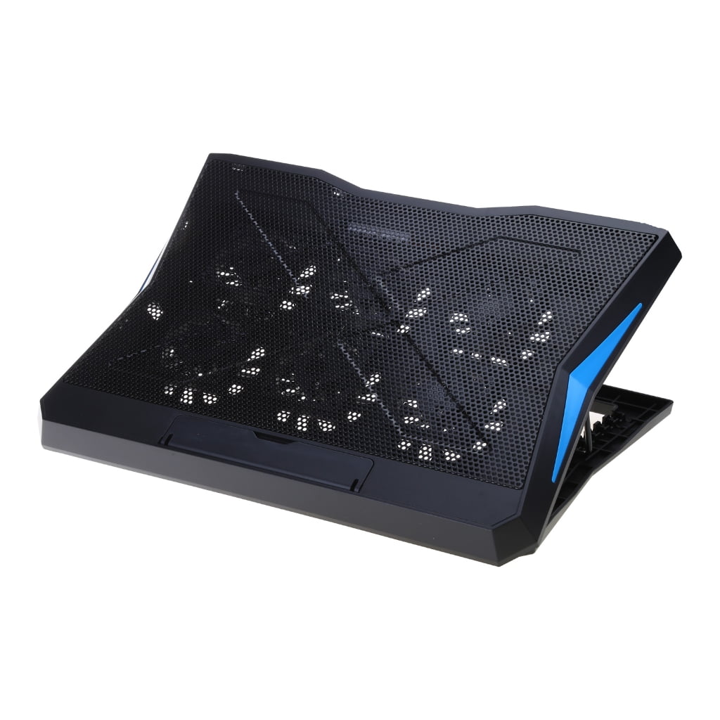 Foldable Laptop BaseStand with Six Cooling 2xUSB for 12-17inch Notebook Pad Holder Portable Cool