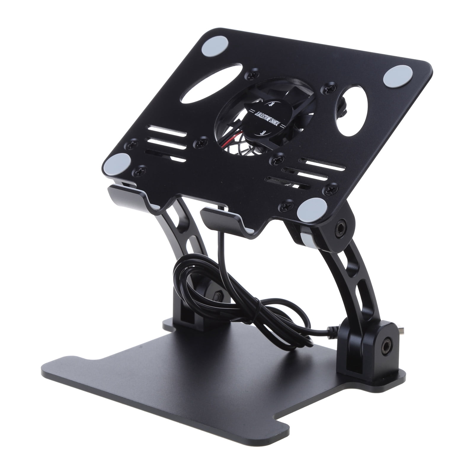 Foldable Laptop Bracket with Cooling Fan USB Port Notebook Tablet Cooler Rack for Home Desktop Pad Holder