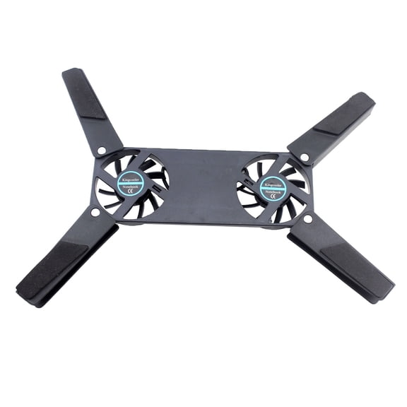 Foldable Laptop Cooling Pad With Dual Usb Fans 2500 Rpm Ergonomic Portable Notebook Cooler Stand For 15.6 Inch Gaming