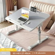 Foldable Laptop Desk Adjustable Bed Small Table for Home Study, Bedroom Computer Desk for Bed Sofa Couch Floor