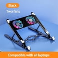 thumbnail image 1 of Foldable Laptop Holder Stand Cooling Pad Table Bracket With Radiator Silent Fan Notebook Accessories, 1 of 8