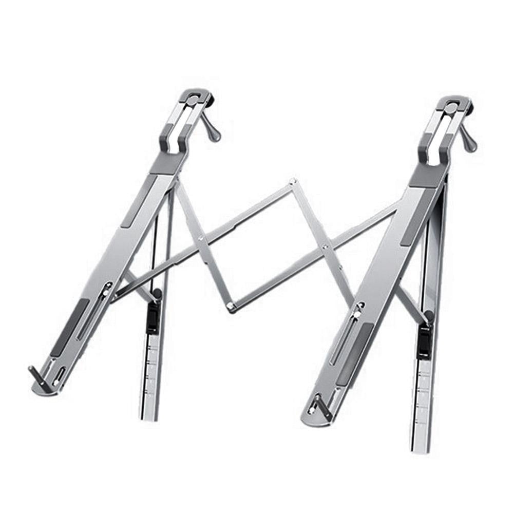 Foldable Laptop Stand for Car Use - Adjustable 5-Levels Riser & Portable Computer Holder for Steering Wheel
