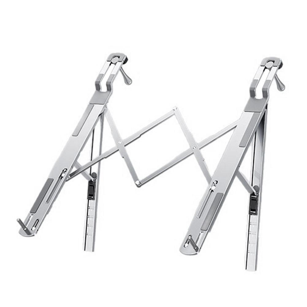 Foldable Laptop Stand for Car Use - Adjustable 5-Levels Riser & Portable Computer Holder for Steering Wheel