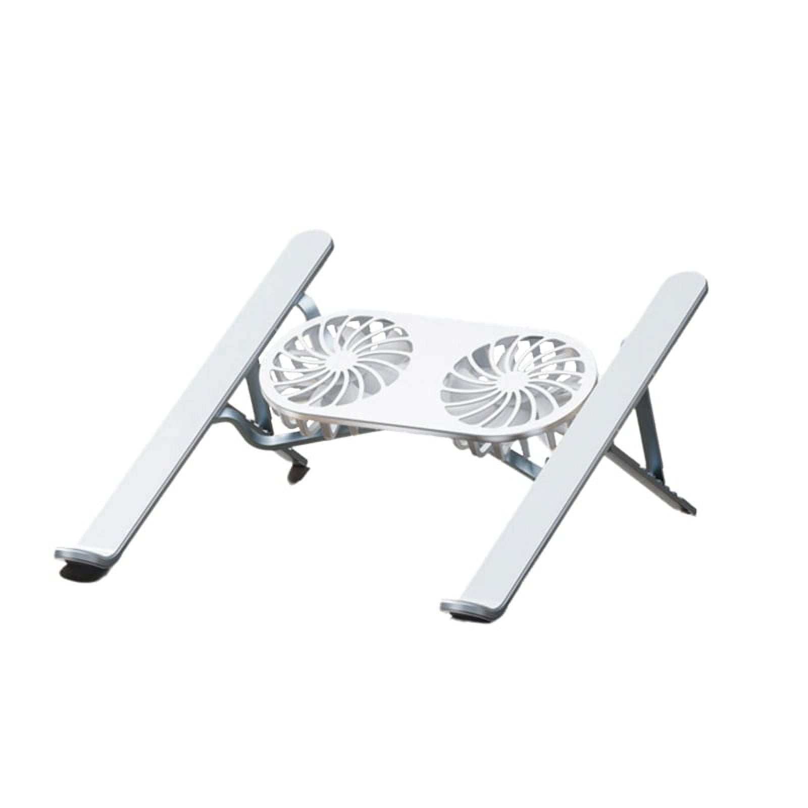 Foldable Laptop Stand with Cooling Fan, Cooler Pad for Tablet - Enhanced Cooling Support and Portable Design A Gray,1 x Laptop Stand,Gray