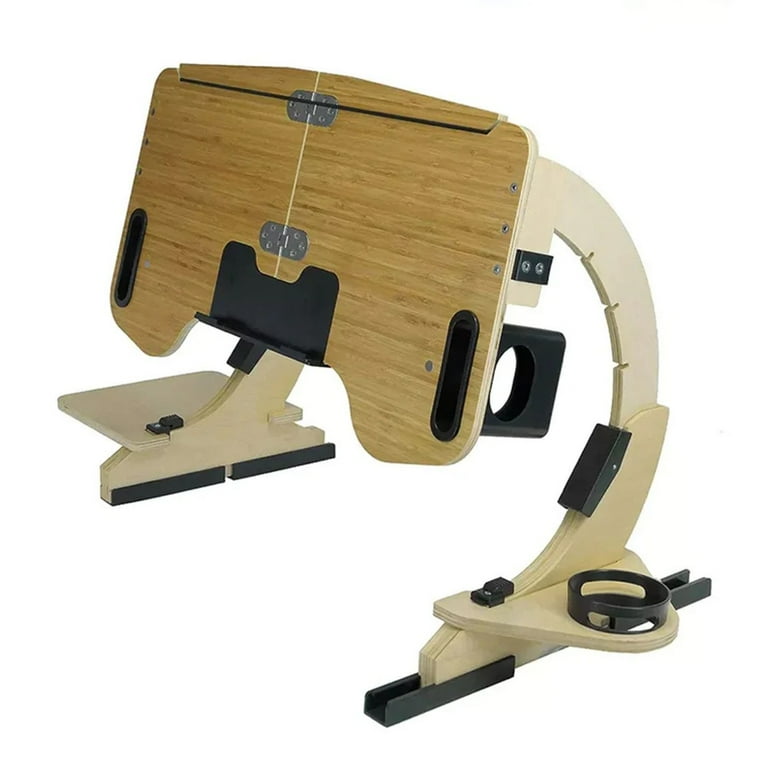 Foldable Laptop desk and Cup Slot Laptop Desk Breakfast Tray with