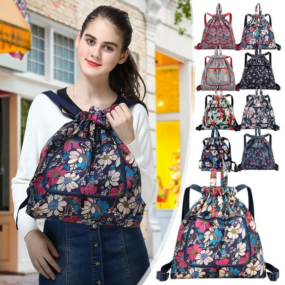 Foldable Large Capacity Backpack - Nylon Cloth Organizer, Waterproof Luggage Sports Duffel Design, Ideal For Travel & Gym