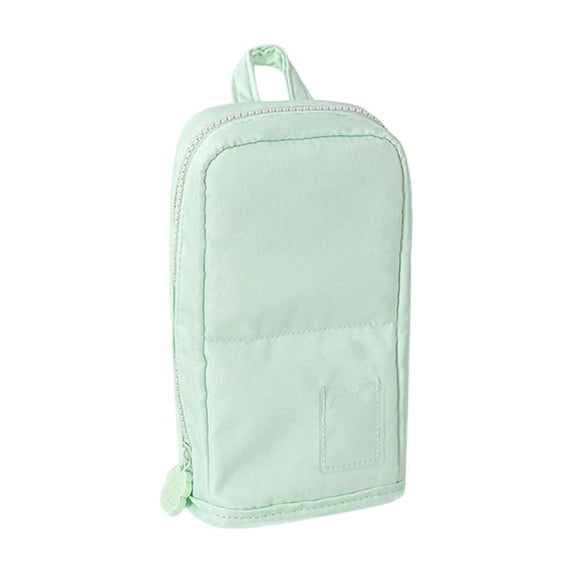 Foldable Large Capacity Pencil Case with Phone Stand, Multi-Compartment Stationery Organizer, Waterproof Canvas, Travel-Friendly & Stylish Stationery Storage