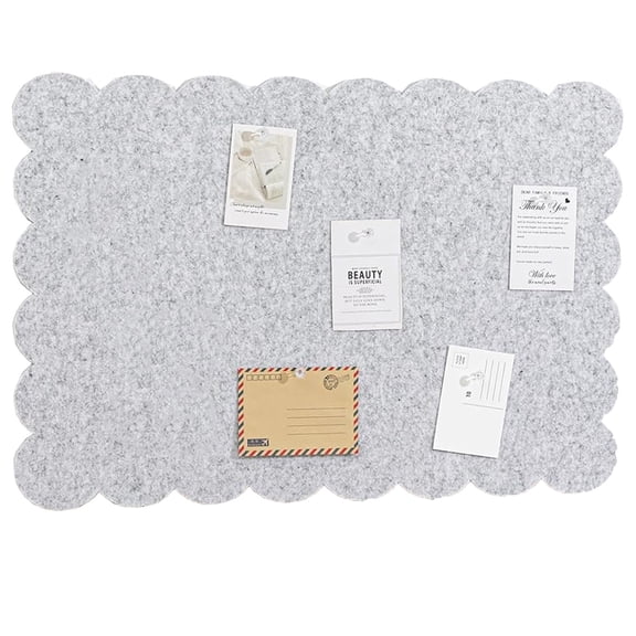 Foldable Large Felt Bulletin Board,Bexikou 36'' x 24'' Decorative Picture Framed Display Board Cork Board Alternative for School, Home, Kitchen & Office Walls