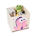 thumbnail image 1 of Foldable Large Kids Toy Chest with Flip-Top Lid, Collapsible Fabric Animal Toy Storage Organizer/Bin/Box/Basket/Trunk for Toddler, Children and Baby Nursery ,13×13in, 1 of 7