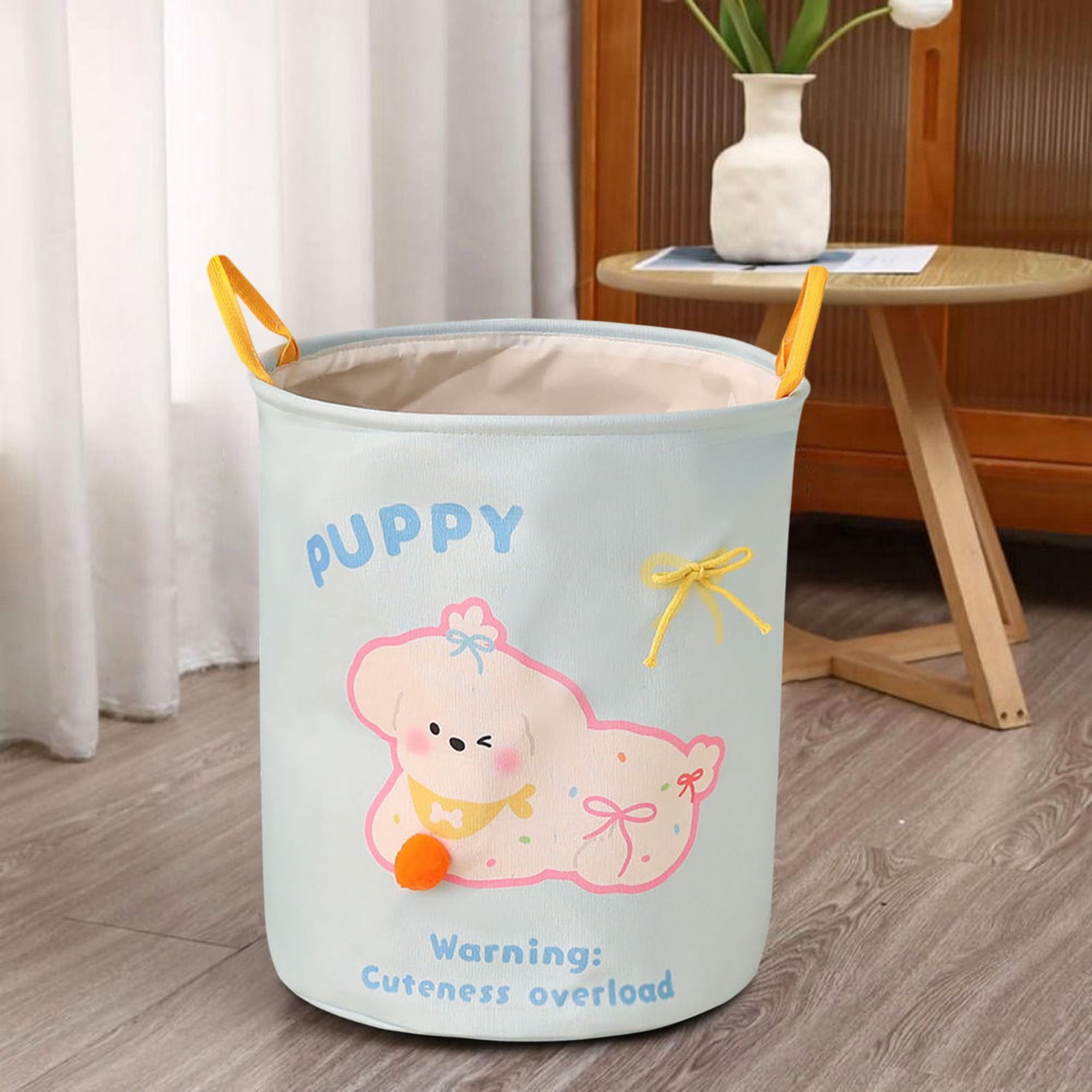 Foldable Laundry Basket, Bathroom Storage Hamper, Woven Fabric ...