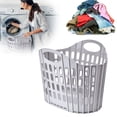 thumbnail image 1 of Foldable Laundry Basket Hamper with Handles - Collapsible Storage Basket for Clothes, Toys, Fruits & Vegetables - Space Saving, Durable & Lightweight, Fold Flat Design for Bathroom, Bedroom, Home, 1 of 5
