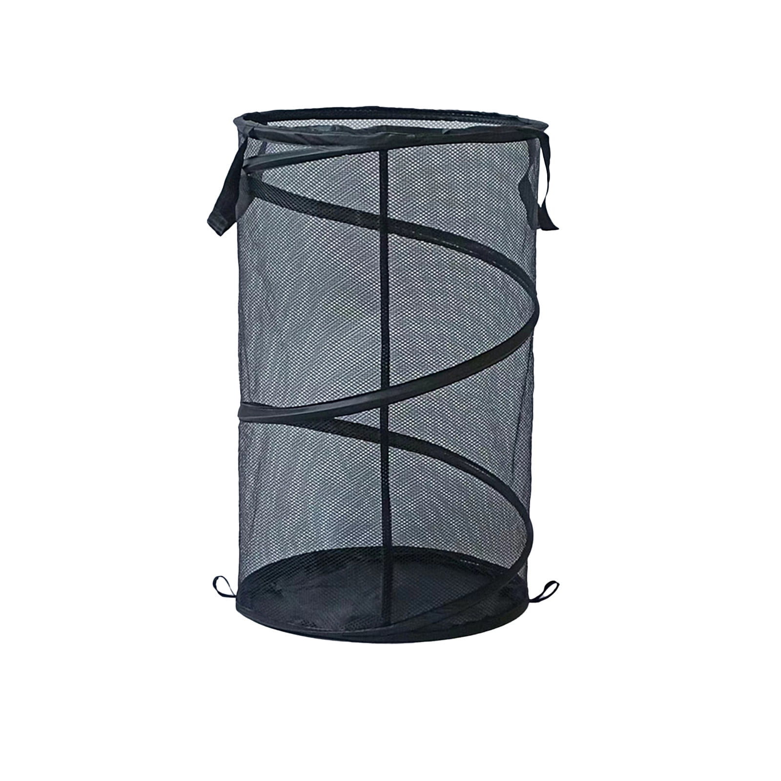 Foldable Laundry Basket with Wide Opening and Side Pockets, Foldable ...