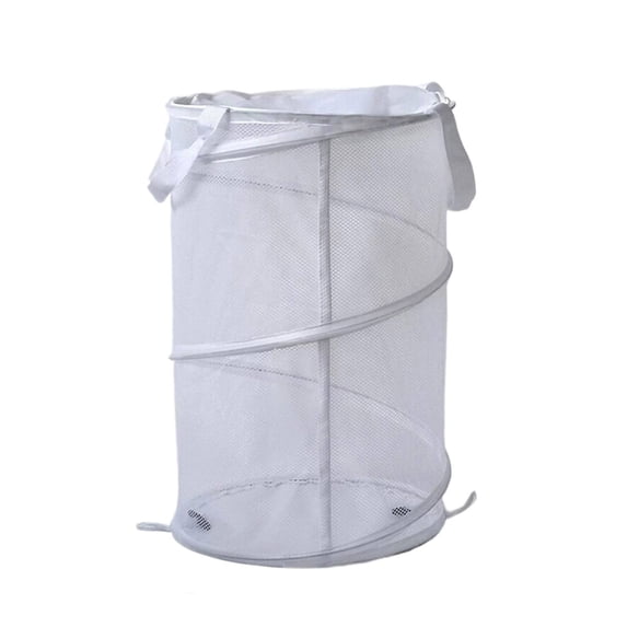 Foldable Laundry Bin, Polyester Fabric Hamper for Bedroom, Space Saving