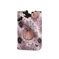 thumbnail image 1 of Foldable Laundry Hamper Bag with Handles Dirty Clothes Basket 12.6" x 11" x 22.7" Black Flowers and Spider Web, 1 of 7