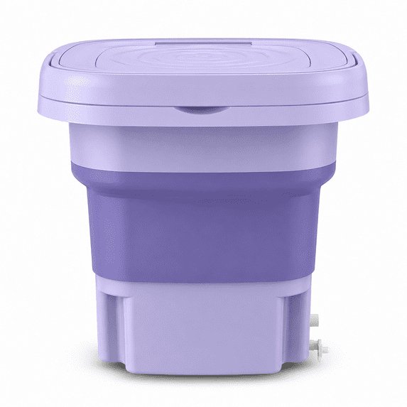Foldable Mini Washing Machine – Portable Electric Washer with Drain Basket