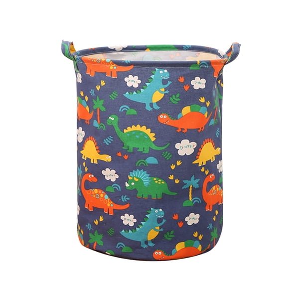 Foldable Laundry Storage Basket Organiser Cotton Linen Laundry Storage Bag for Dirty Clothes Children Room Bathroom
