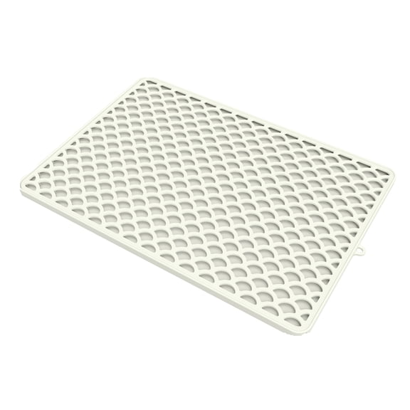Foldable Leakproof Pad with Removable Silicone Layer Portable Litter Containment Mat for Home Storage