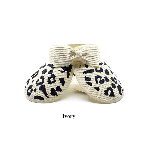 Foldable Leopard Straw Sun Visor Summer Beach Hat