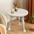 thumbnail image 1 of Foldable Lift Top Table with Adjustable Height, MDF & Plastic Compact Side Table, Space Saving Portable Nightstand for Small Apartment Bedroom Living Room Camping Beige, 1 of 7