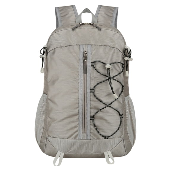 Foldable Lightweight Hiking Backpack - Camping Cycling Travel Shopping Fitness Sports Backpack with Man and Women, Gray