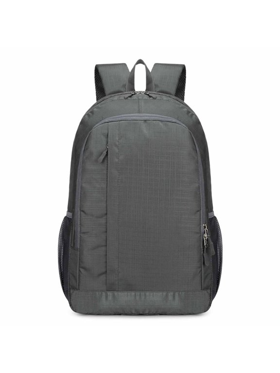 Foldable Lightweight Travel Backpack, Packable Daypack with Side Mesh Pockets, Portable Fold Up Backpack for Hiking Camping Shopping Daily Commute, Multiple Solid Colors