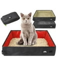 thumbnail image 1 of Foldable Litter Box Cat Toilet Oxford Cloth Water Proof Easy to Clean cat Supplies Pet Supplies (Black), 1 of 6