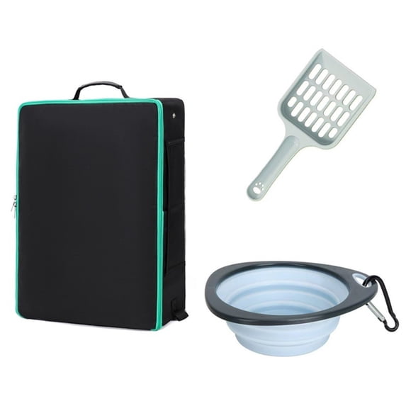 Foldable Litter Box Portable Design for Travel and Camping Quick Fold Easy to