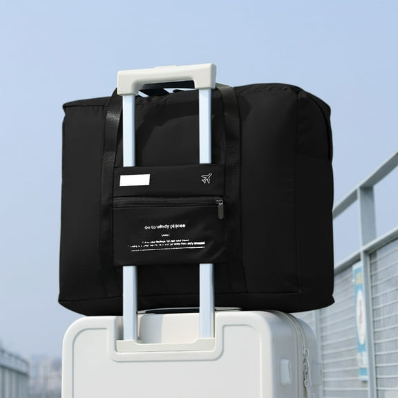 Foldable Luggage Bag, Large Capacity Travel Trolley Storage Bag, Compact Business Trip Backpack with Waterproof and Versatile Storage for Outdoor Activities