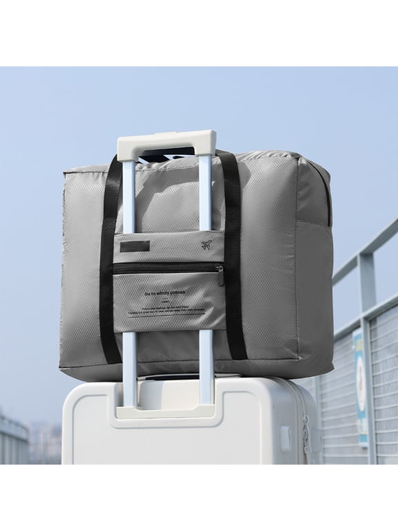 Foldable Luggage Bag, Large Capacity Travel Trolley Storage Bag, Compact Business Trip Backpack with Waterproof and Versatile Storage for Outdoor Activities