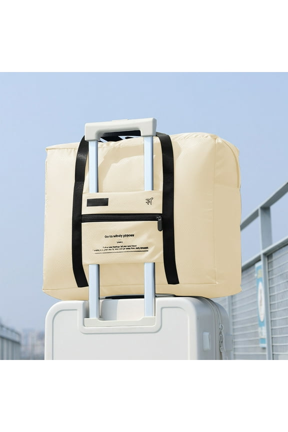 Foldable Luggage Bag, Large Capacity Travel Trolley Storage Bag, Compact Business Trip Backpack with Waterproof and Versatile Storage for Outdoor Activities