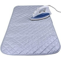 Foldable Magnetic Ironing Mat Washer Dryer Heat-Resistant Ironing Pad Blanket Thick Portable Ironing Board Cover for Table,Travel and Flat Surface 33"X 19"