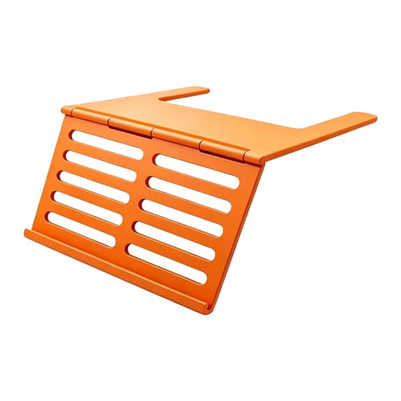 Foldable Mahjong Stand, Sliding Style Under Pad Tray for American Mahjong Tiles, Portable Game Organizer Rack for Home Travel Orange