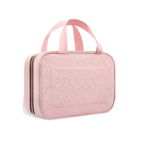 Foldable Makeup Bag Women Travel Organizer, Hanging Toiletry Cosmetic Bag with Jewelry Storage, Make Up Beauty Pouch for Men and Women, Bathroom Storage Solution,b