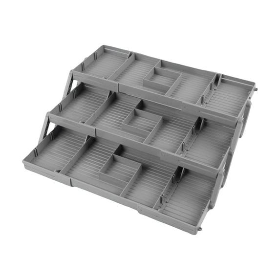 Foldable Makeup Organizer Box with Drawers for Vanity – Cosmetic and Storage, Space-Saving Folding Desk Organizer for Bedroom or Bathroom