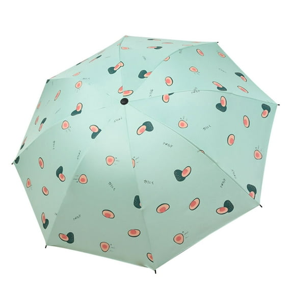 Foldable Marguerite Carrot Print Anti UV Windproof Waterproof Umbrella Parasol