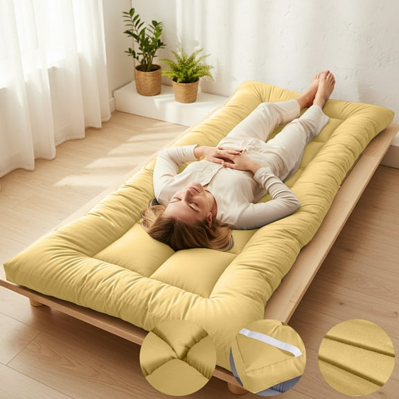 Foldable Mattress, Extra Thick Fiber Design for Enhanced Support, Soft and Breathable, Easy to Store and Transport, Ideal for Student Dorms and Small Spaces