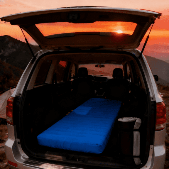 Foldable Memory Foam Car Mattress, Portable for Trunk and Rear Seat, Camping, Travel, RV, Camping Car Home Bedding, Car Interior Accessory, Camping Vehicle, Travel Foldable Mattress, Portable Bed