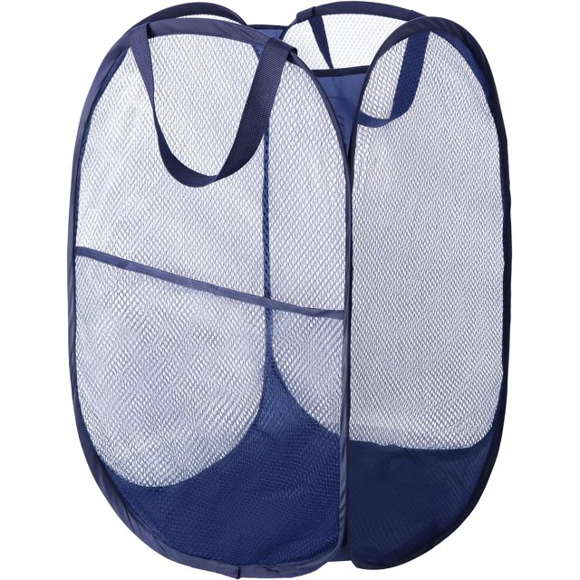 Foldable Mesh Popup Laundry Hamper EasytoOpen Laundry Basket for