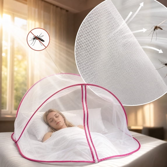 Foldable Mesh Sleeping Tent with Insect Barrier for Travel