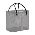 thumbnail image 1 of Foldable Mesh Toiletry Bag with Metal Frame | Water-Resistant Polyester Shower Caddy | Portable Handle Basket for Bathroom & Travel | 10.24x9.84x6.3 Inches, 1 of 6
